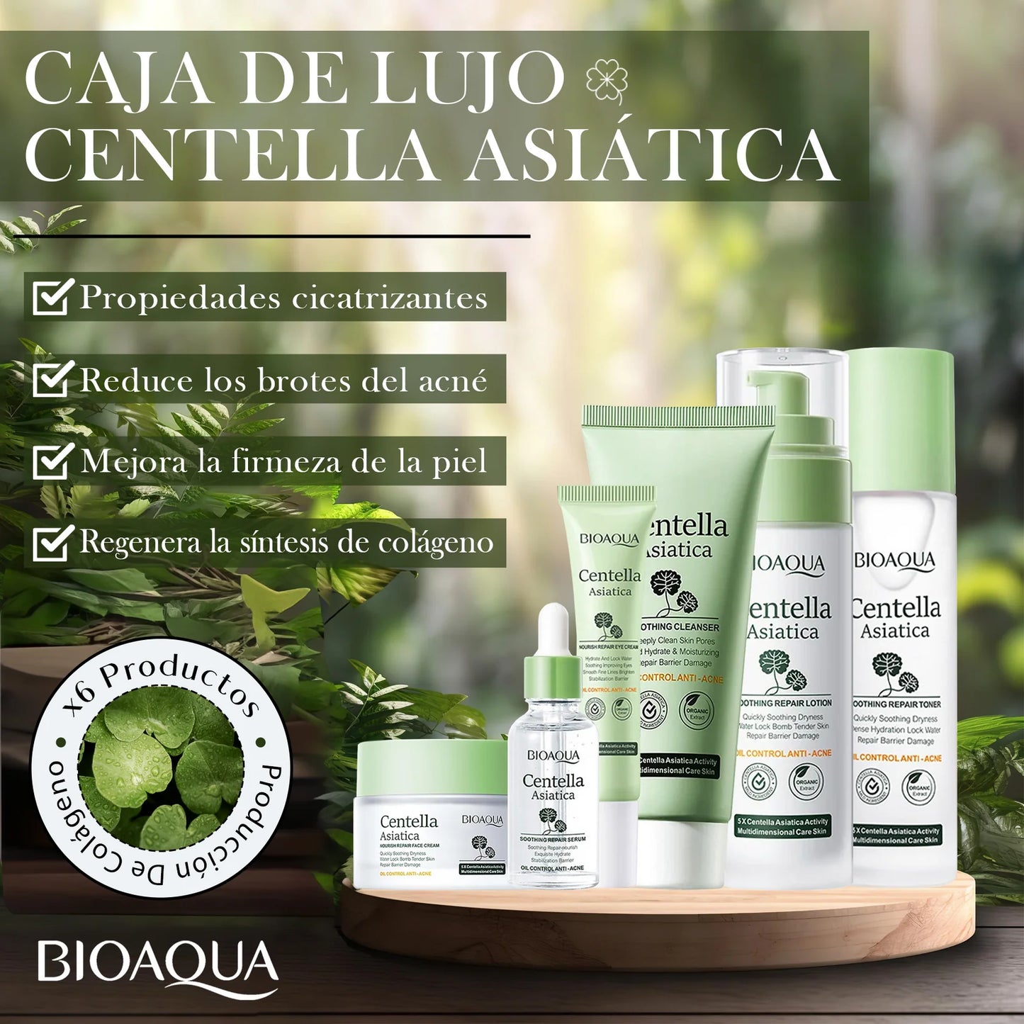 Kit de Lujo Control Acné | BIOAQUA Centella Asiática