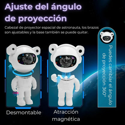 Astronauta Proyector de Nebulosas con Bocina Bluetooth | Exclusivo en Panamá