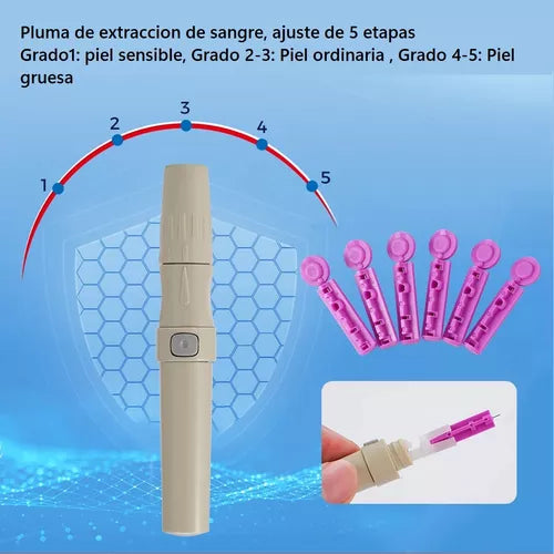 Glucómetro Digital | FÁCIL DE USAR | PORTÁTIL | RESULTADOS AL INSTANTE