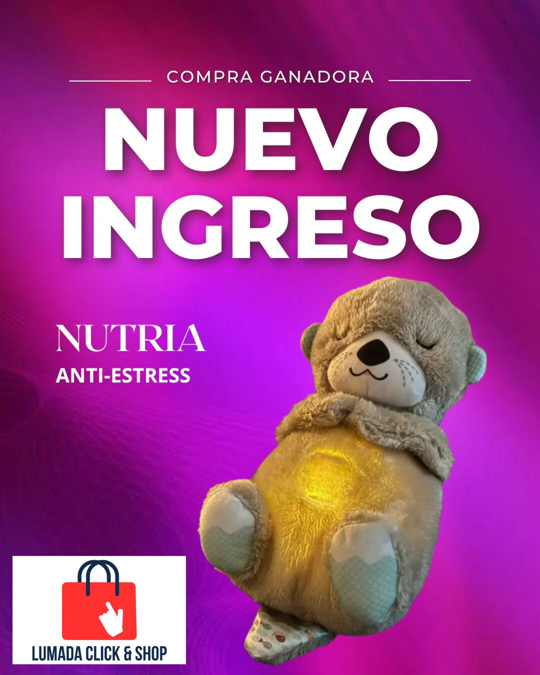 🦦Nutria Antiestrés/Relajante Para Niños, Adultos Y Mascotas🦦