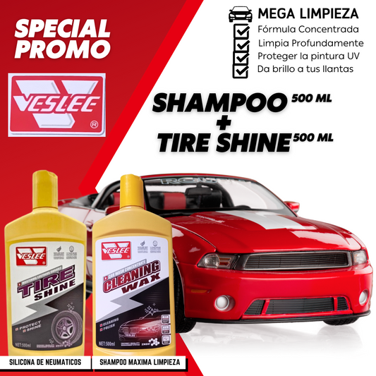 COMBO: Shampoo y Brillador para Carro